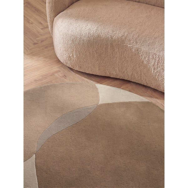 Béžový vlněný kulatý koberec ø 200 cm Ovia – Villeroy&Boch-image-4