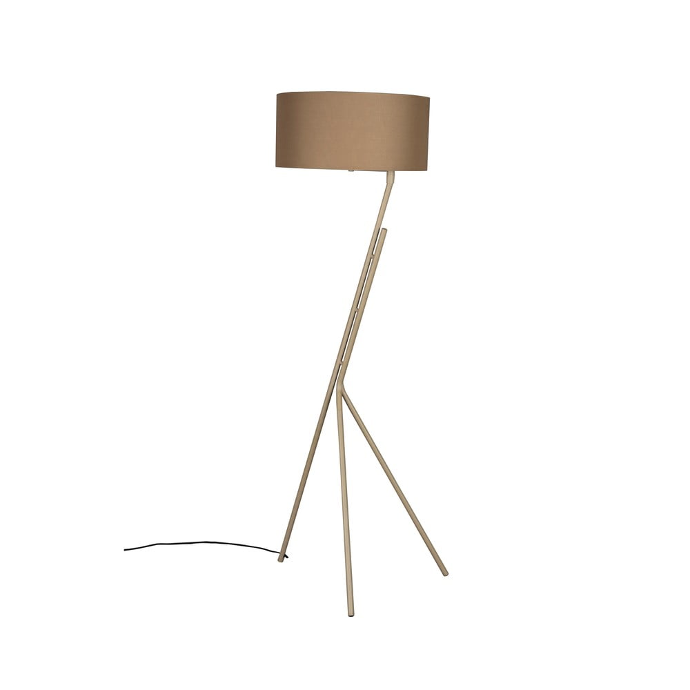Světle hnědá stojací lampa s textilním stínidlem (výška 150 cm) Murphy – Dutchbone