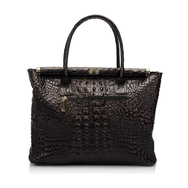 Černá kožená kabelka Lisa Minardi Lantha-image-1