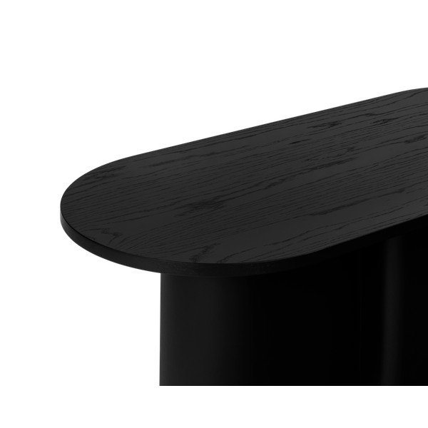 Černý konferenční stolek s deskou v dubovém dekoru 50x115 cm Looi – noo.ma-image-4