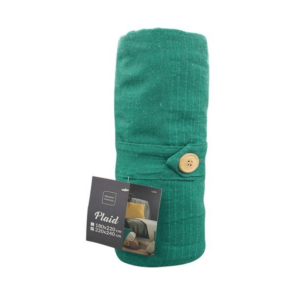 Zelenomodrý přehoz 220x240 cm Lucile – douceur d'intérieur-image-3