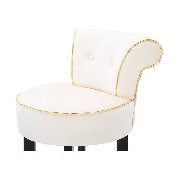 Krémová sametová barová židle 96 cm Luxy – Mauro Ferretti-image-4