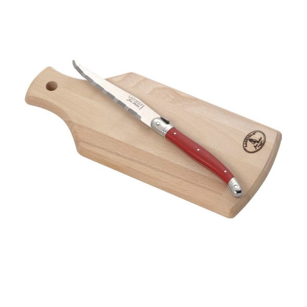 Set kuchyňského nože a prkénka z bukového dřeva Jean Dubost, délka nože 12 cm