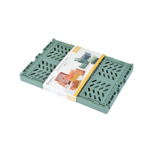 Světle zelený plastový úložný box 21x14.5x8 cm – Homéa-image-3