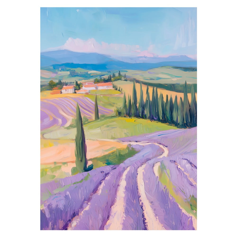 Obraz 70x100 cm Purple Fields – Styler