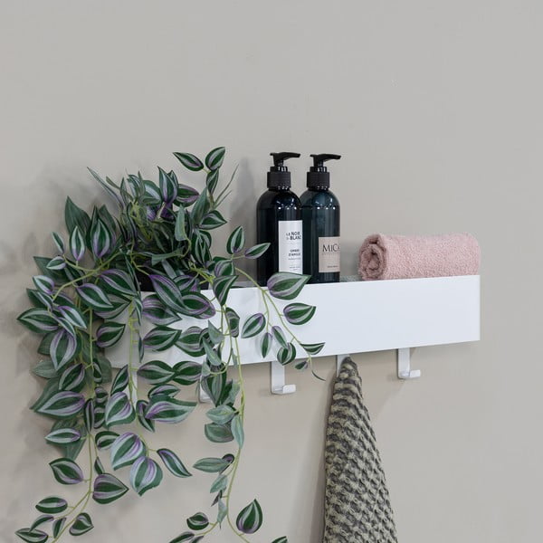 Bílá nástěnná ocelová koupelnová polička Multi – Spinder Design-image-3