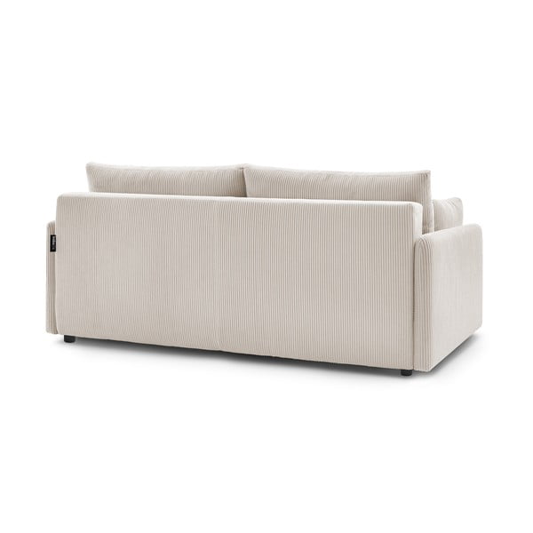 Béžová manšestrová rozkládací pohovka 211 cm Marcel – Bobochic Paris-image-4