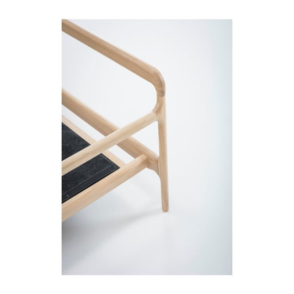 Koňakově hnědá pohovka z buvolí kůže s konstrukcí z masivního dubového dřeva Gazzda Fawn, 240 cm-image-3