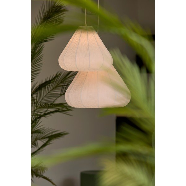 Krémové závěsné svítidlo s papírovým stínidlem ø 10 cm Sarella – Light & Living-image-1
