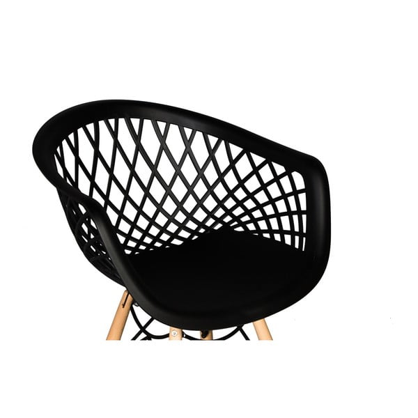 Sada 2 černých jídelních židlí Evergreen House René-image-1