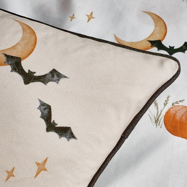 Dekorační polštář s haloweenským motivem 45x45 cm Halloween Highland Cow – Catherine Lansfield-image-2