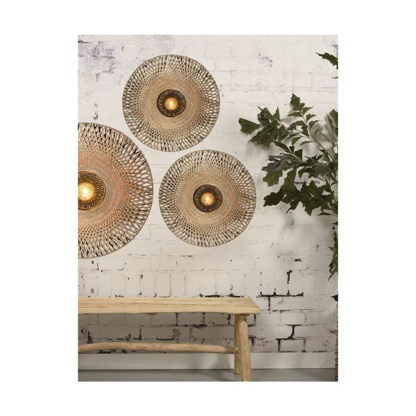 Nástěnné bambusové svítidlo Good&Mojo Kalimantan, ⌀ 60 cm-image-3
