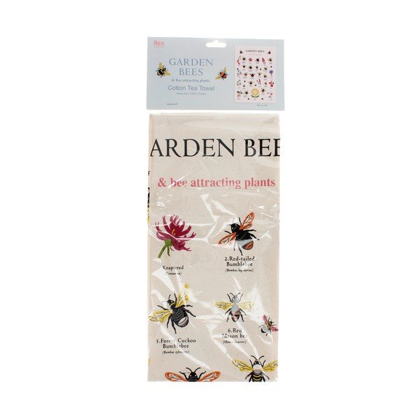 Bavlněná utěrka 50x70 cm Garden Bees – Rex London-image-2