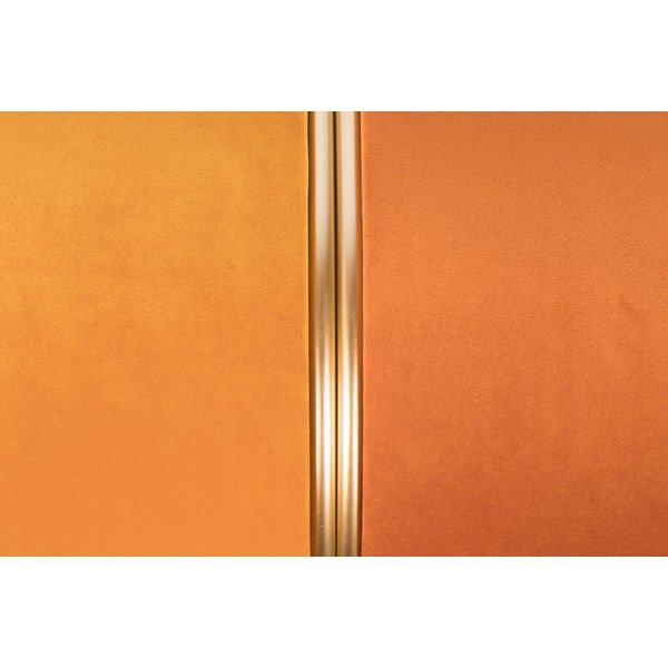 Oranžový sametový taburet Bubbly – White Label-image-4