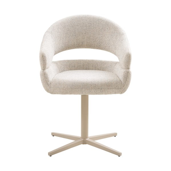 Krémová čalouněná jídelní křesla v sadě 2 ks s područkami Dover – House Nordic-image-4