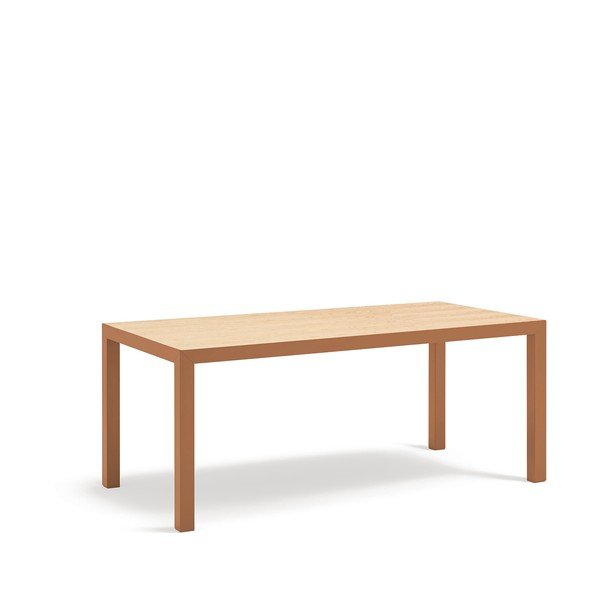 Jídelní stůl s deskou z dubového dřeva 75x180 cm Alma – Teulat-image-2