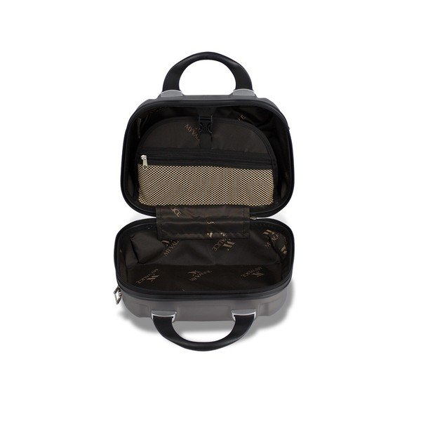 Šedý dámský příruční cestovní kufřík My Valice SMART BAG LASSO Make Up & Hand Suitcase-image-3