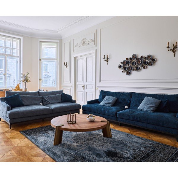 Modrý vlněný koberec 200x300 cm Difida – Agnella-image-1