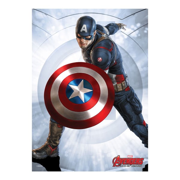 Nástěnná cedule Age of Ultron Power Poses - Captain America