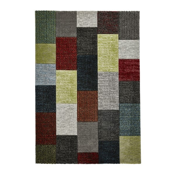 Barevný koberec s obdélníkovým vzorem Think Rugs Brooklyn, 160 x 220 cm