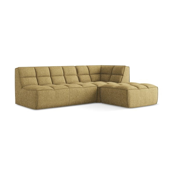 Modulární rohová pohovka v hořčicové barvě (variabilní roh) Kalai – Makamii-image-3