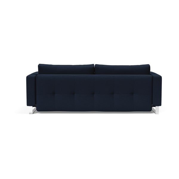 Tmavě modrá rozkládací pohovka Innovation Cassius Mixed Dance Blue, 115 x 230 cm-image-4