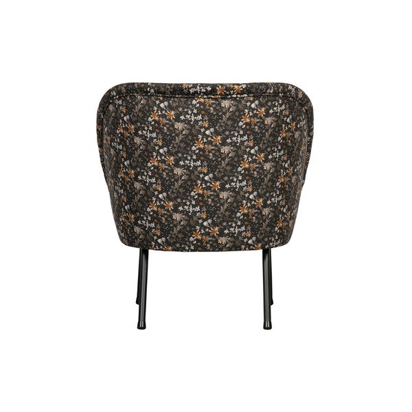 Černé květované křeslo BePureHome Vogue-image-4