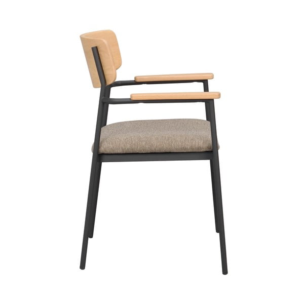 Jídelní židle v béžovo-přírodní barvě v sadě 2 ks Maymont – Rowico-image-3