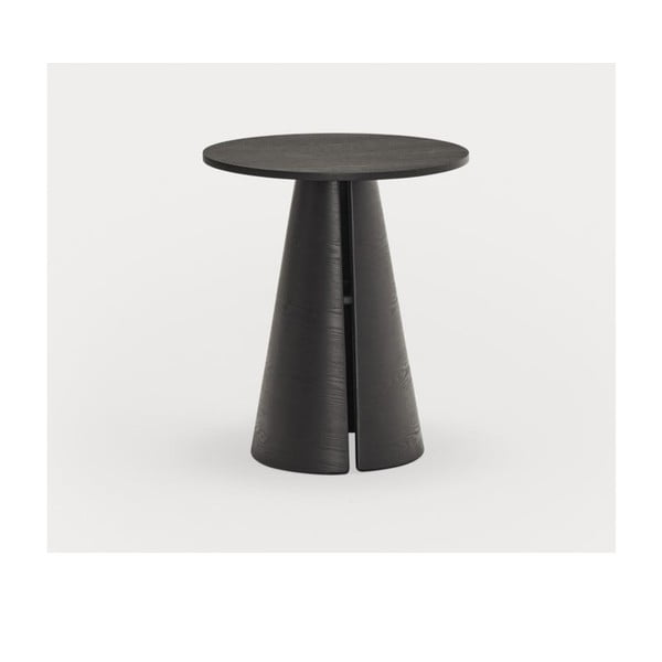 Kulatý jídelní stůl s deskou v dekoru jasanového dřeva ø 65 cm Cep – Teulat-image-4