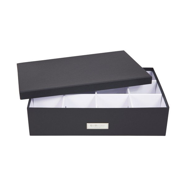 Tmavě šedá krabice s přihrádkami Bigso Box of Sweden Jakob-image-3