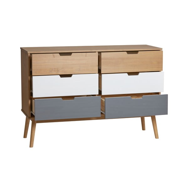 Komoda z masivního borovicového dřeva Marckeric Cusco, šířka 120 cm-image-3