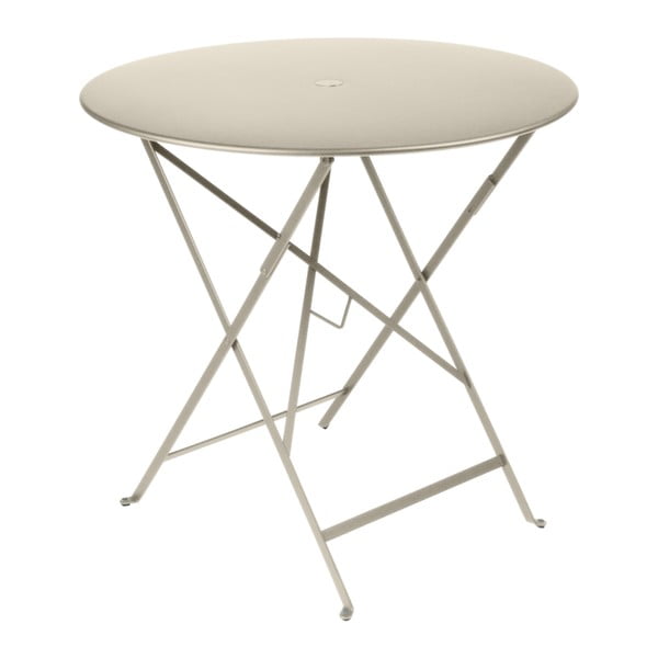 Světle béžový zahradní stolek Fermob Bistro, Ø 77 cm