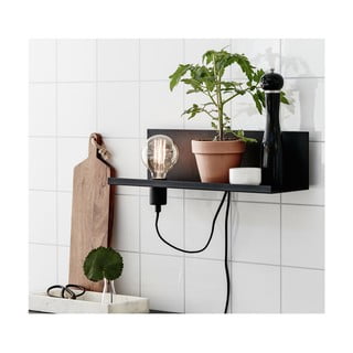 Černé nástěnné svítidlo s USB nabíjecí stanicí Markslöjd Multi