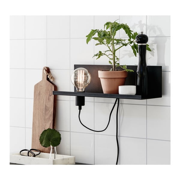 Černé nástěnné svítidlo s USB nabíjecí stanicí Markslöjd Multi-image-1