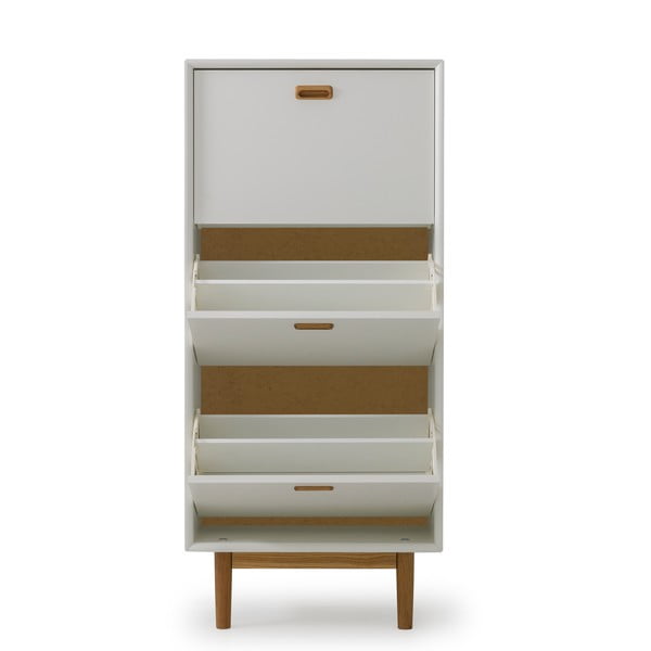 Bílý výklopný botník Svea – Tenzo-image-3