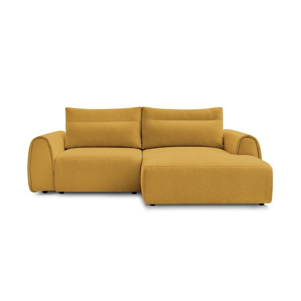 Okrově žlutá rohová pohovka Aden – Bobochic Paris