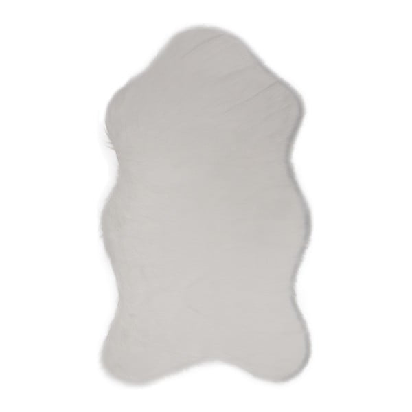 Bílý koberec z umělé kožešiny Pelus White, 90 x 150 cm