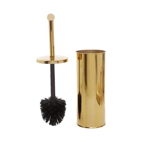 WC štětka z nerezové oceli ve zlaté barvě Allegra – Premier Housewares-image-1