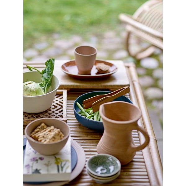 Červenohnědý dezertní talíř z kameniny Bloomingville Rani, ø 20 cm-image-2