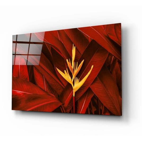 Skleněný obraz Insigne Red Leaves, 72 x 46 cm