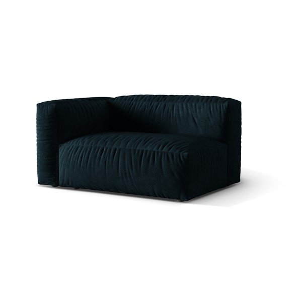 Tmavě modrý sametový modul pohovky (levý roh) Martina – Micadoni -image-1