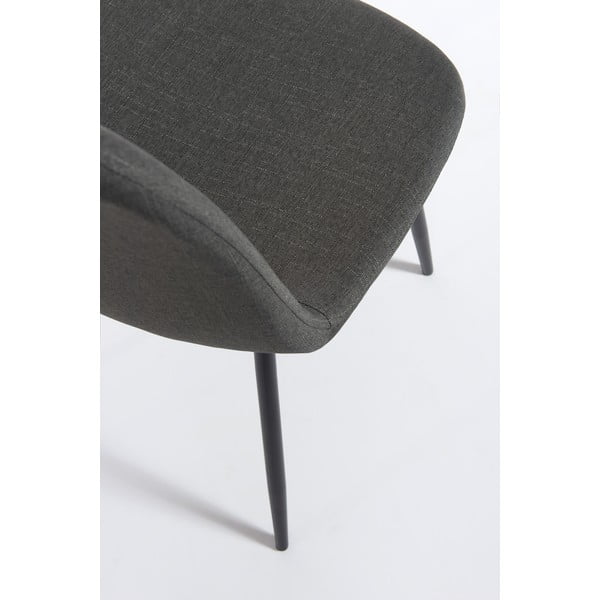 Sada 2 tmavě šedých jídelních židlí Bonami Essentials Lissy-image-4