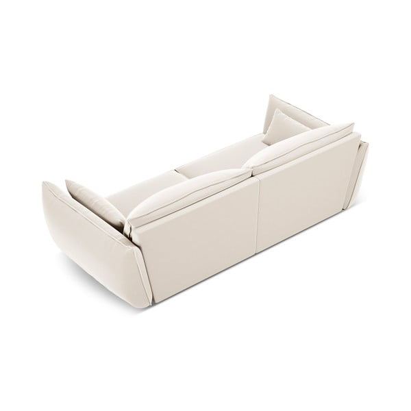 Béžová sametová pohovka 208 cm Vanda – Mazzini Sofas-image-3