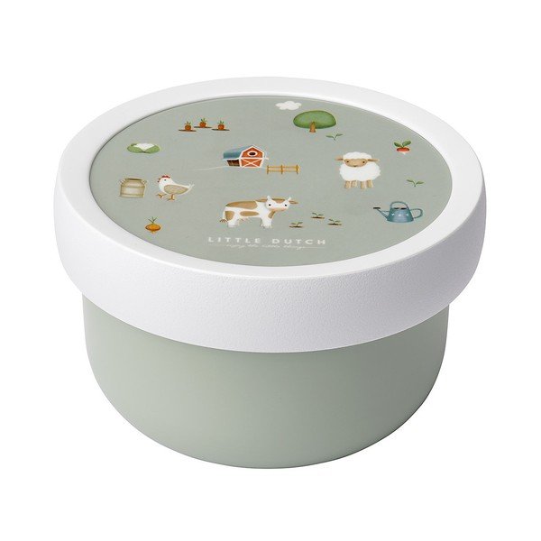 Dětský svačinový box s vidličkou Little farm – Mepal