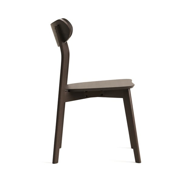 Hnědé jídelní židle v dekoru dubu v sadě 2 ks Safina – Kave Home-image-3