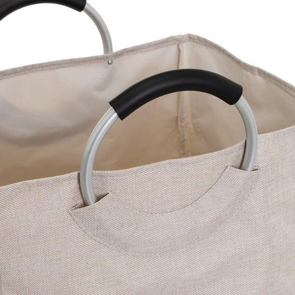 Šedo-béžové látkové koše na prádlo v sadě 2 ks – Casa Selección-image-2