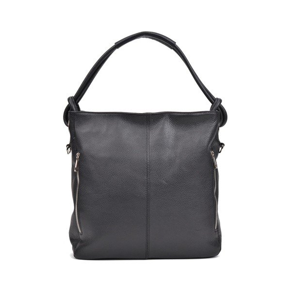 Černá kožená kabelka Anna Luchini Smiela