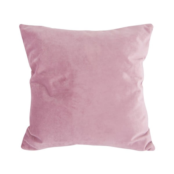 Růžový sametový polštář PT LIVING Tender, 40 x 40 cm