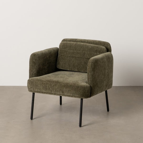 Zelené žinylkové křeslo Bind – Ixia-image-2