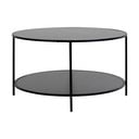 Černý kulatý konferenční stolek s černou deskou ø 80 cm Vita – House Nordic